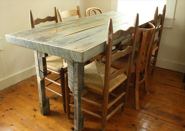 ... Pallet Dining Table: 16 Perfect Ideas | Pallet Furniture Plans