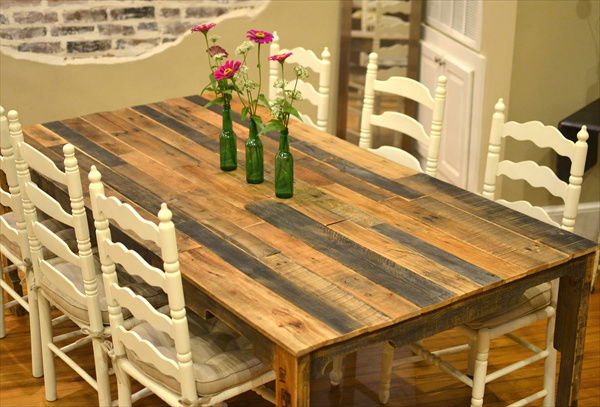 ... Pallet Dining Table: 16 Perfect Ideas | Pallet Furniture Plans