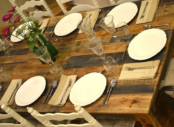 DIY Pallet Dining Table Plans