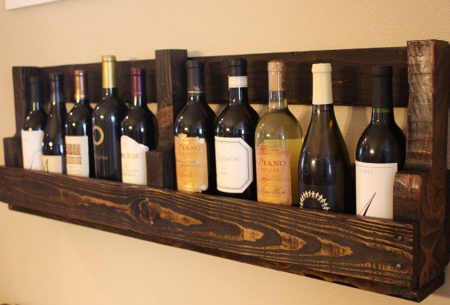 Wood Pallet Wine Rack