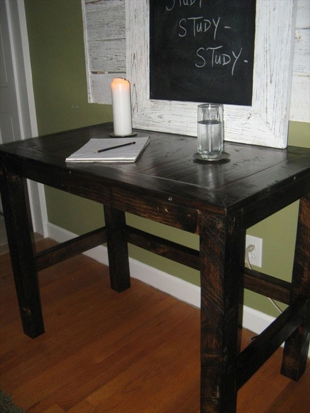  Useful Pallet Desk from Recycled Pallets  Pallet Furniture Plans