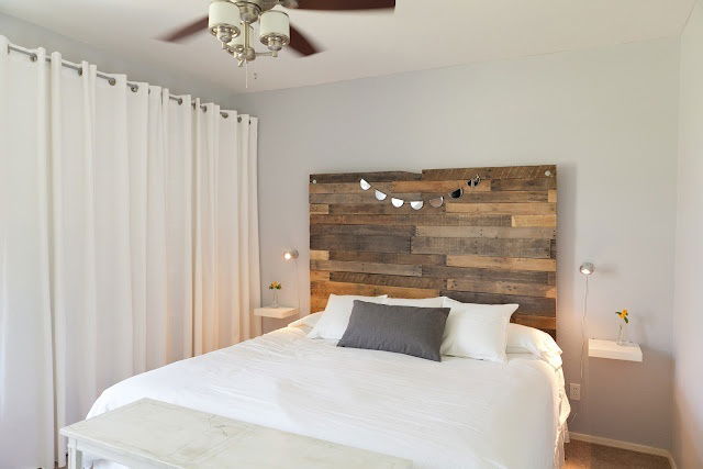 Queen Size Pallet Headboard DIY furthermore DIY Wood Pallet Headboard 