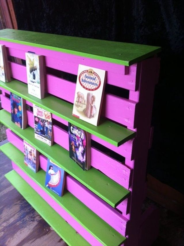 DIY Bookshelf Ideas with Pallet Wood | Pallet Furniture Plans
