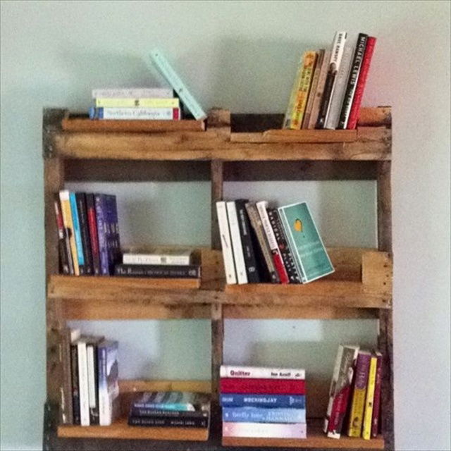 DIY Bookshelf Ideas with Pallet Wood | Pallet Furniture Plans