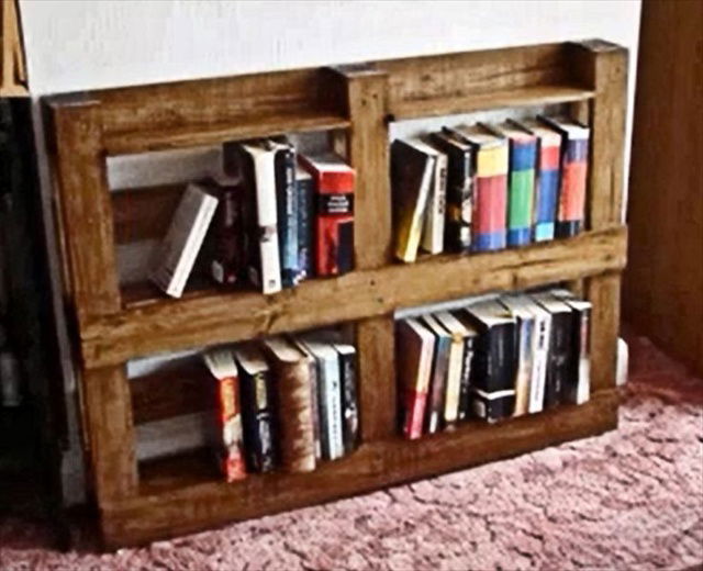 DIY Bookshelf Ideas with Pallet Wood | Pallet Furniture Plans