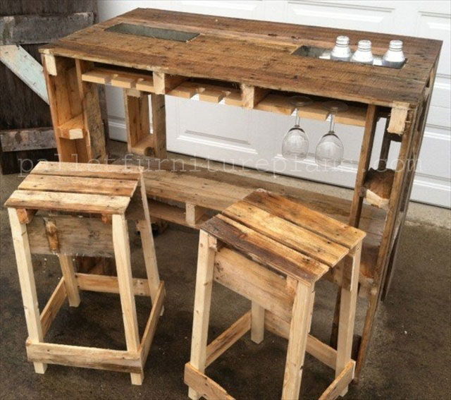 Wood Pallet Projects Bar