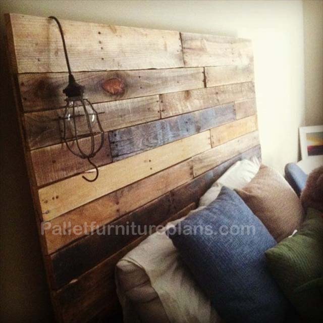 from diy Pallet Plans Furniture headboard pallet wood  Pallets Made  Wooden Headboards