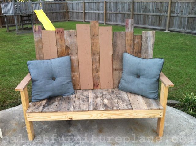 15 DIY Outdoor Pallet Bench  Pallet Furniture Plans