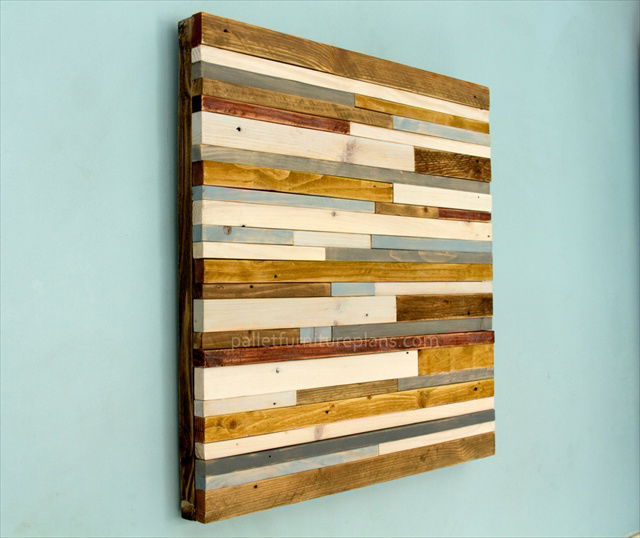 Wooden Pallet Sculpture Wall Art  Pallet Furniture Plans