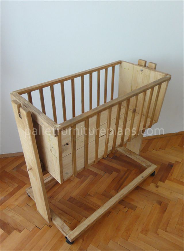 Wooden Pallet Cradle for Kids  Pallet Furniture Plans