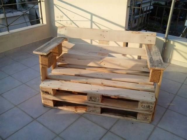 DIY Pallet Bench Chair | Pallet Furniture Plans
