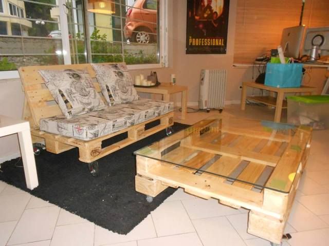 Happy Building and Enjoy DIY Pallet Sofa, Pallet Living Room Table!!!