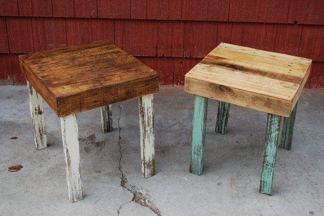 Beautiful and Simple Pallet Side Tables | Pallet Furniture ...