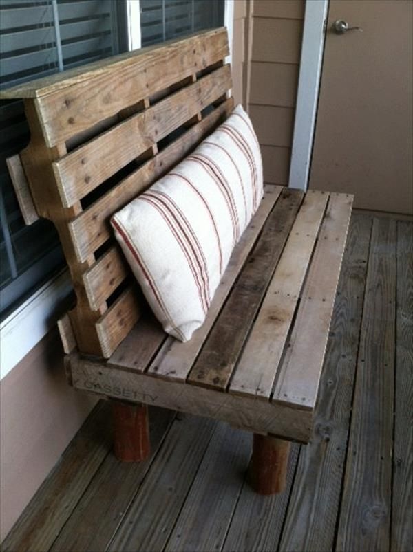 Pallet Bench for Indoor and Outdoor | Pallet Furniture Plans