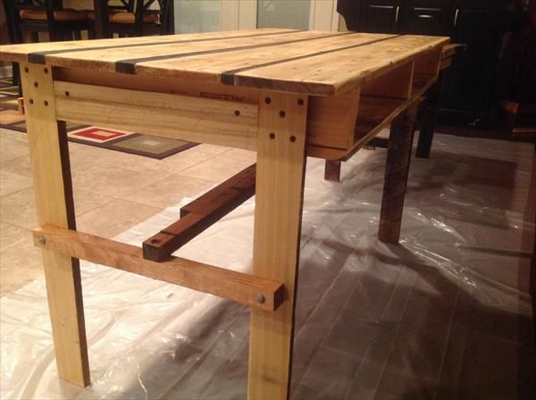 DIY Pallet Desk / Table  Pallet Furniture Plans