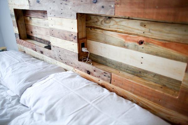 DIY Pallet Headboard  Pallet Furniture Plans