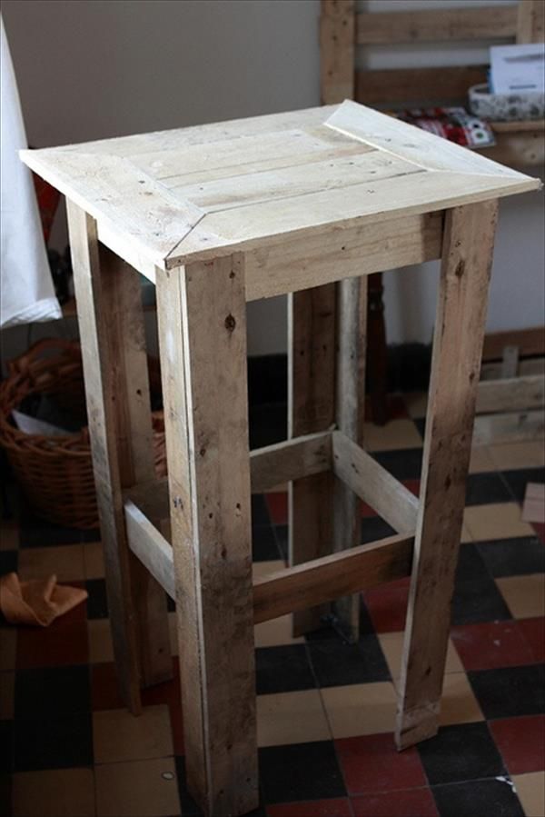 DIY Pallet End Table - Nightstands | Pallet Furniture Plans