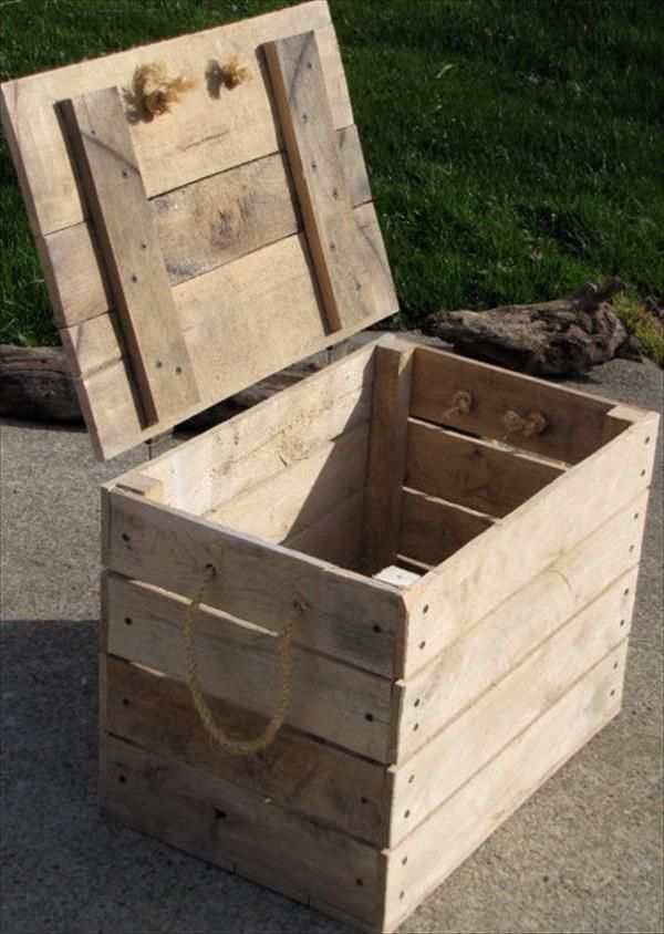 DIY Cool Pallet Box Storage | Pallet Furniture Plans