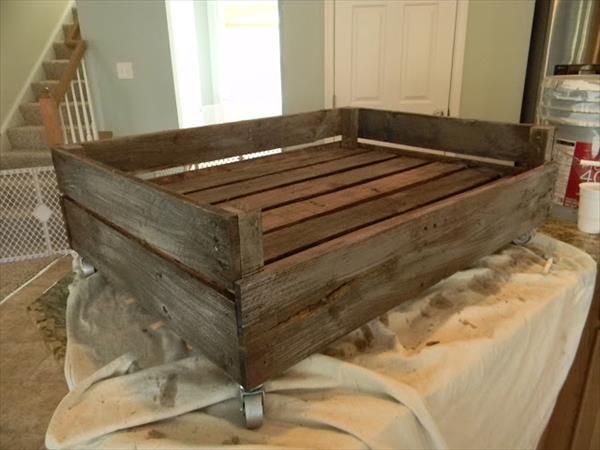 Dog Bed Made From Pallets  Pallet Furniture Plans