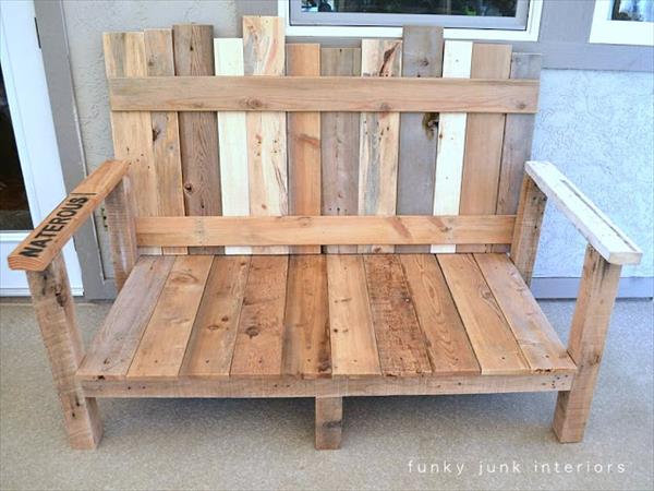 boards attachment for pallet sofa