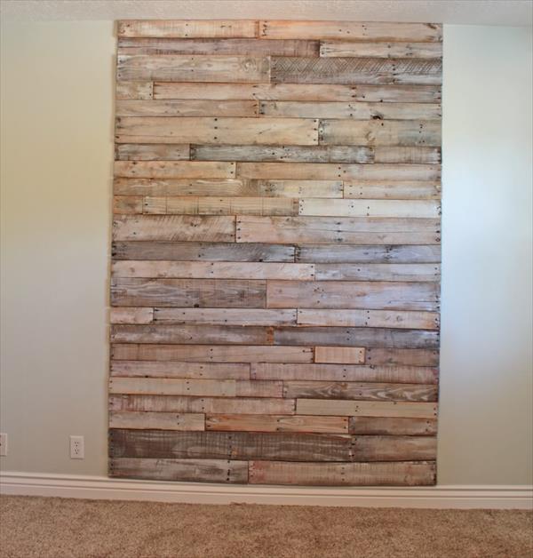 Wooden diy Twin  headboard Headboard projects Pallet Pallet pallets Beds DIY DIY out of Pallet Headboard