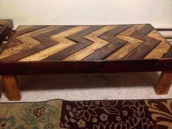 DIY Pallet Coffee Table - End Table | Pallet Furniture Plans