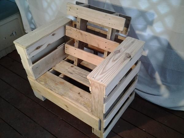 DIY Pallet Wood Chair | Pallet Furniture Plans