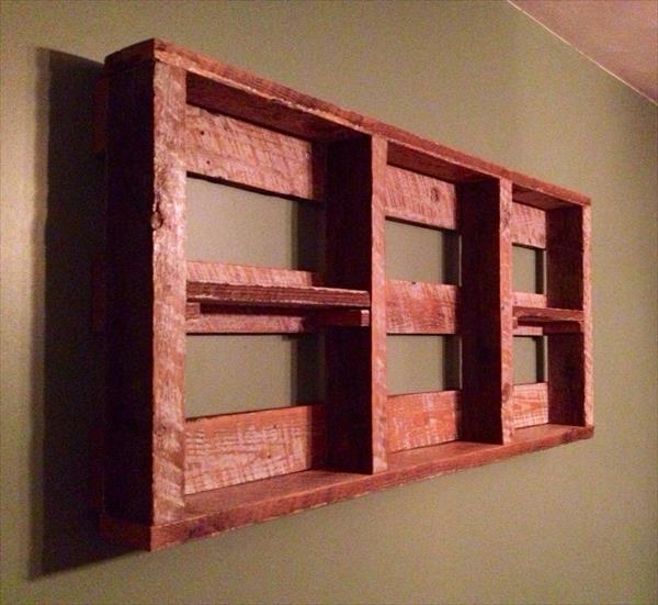  diy upcycled pallet shelf idea diy rustic pallet shelf diy pallet wood