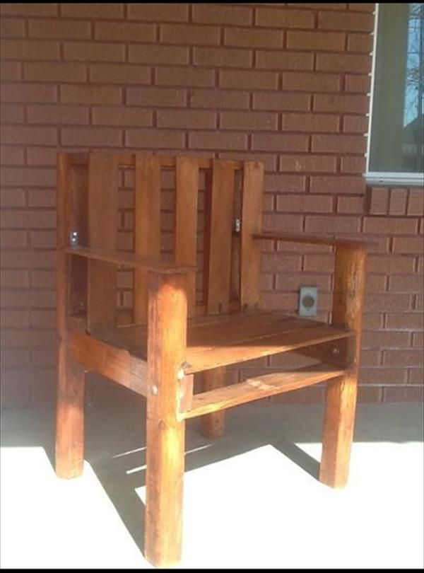 Recycled DIY Pallet Chair | Pallet Furniture Plans