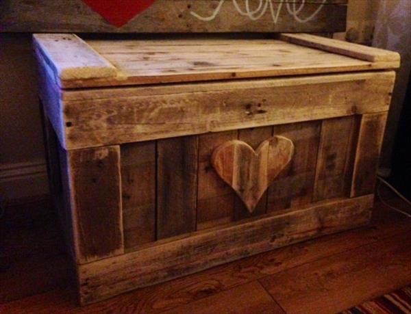 DIY Pallet Wood Chest | Pallet Furniture Plans