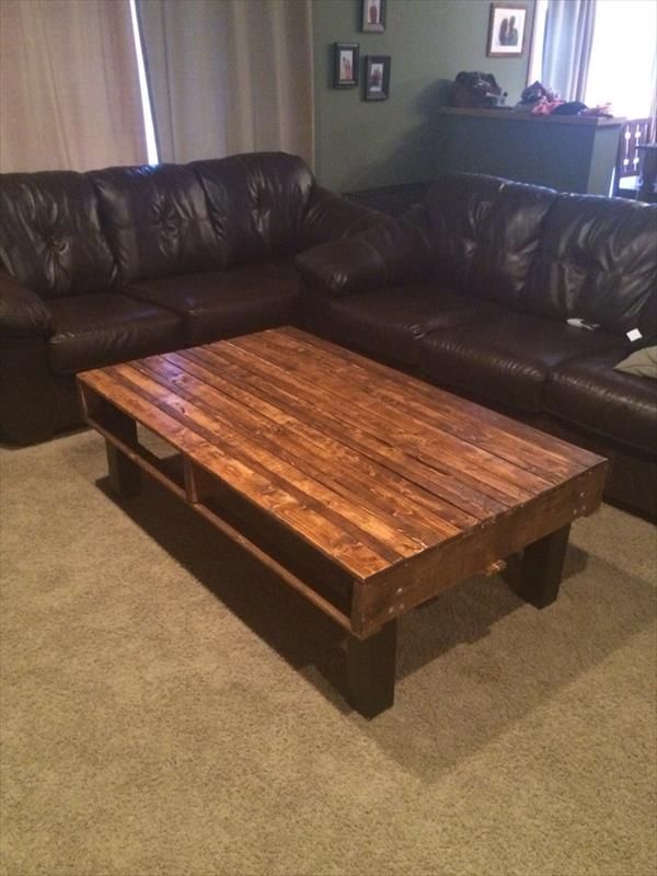 DIY Wooden Pallet Coffee Table