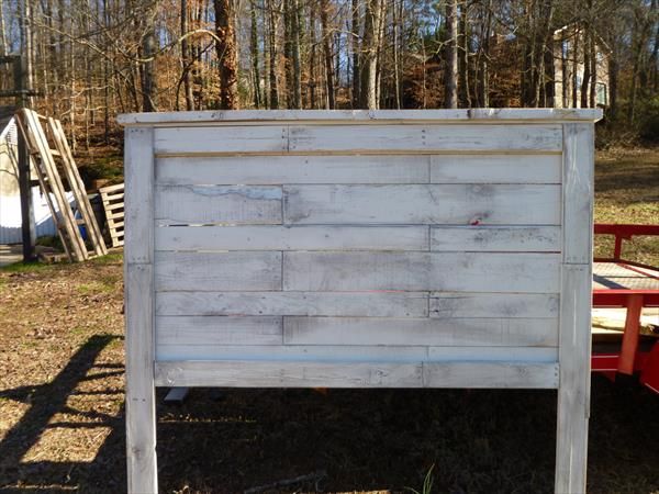 recovered pallet headboard