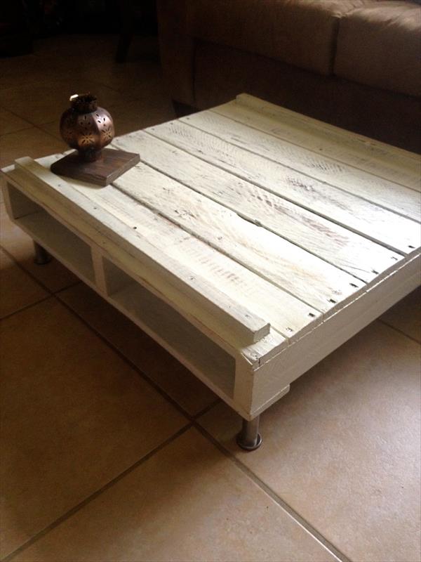 recycled pallet coffee table