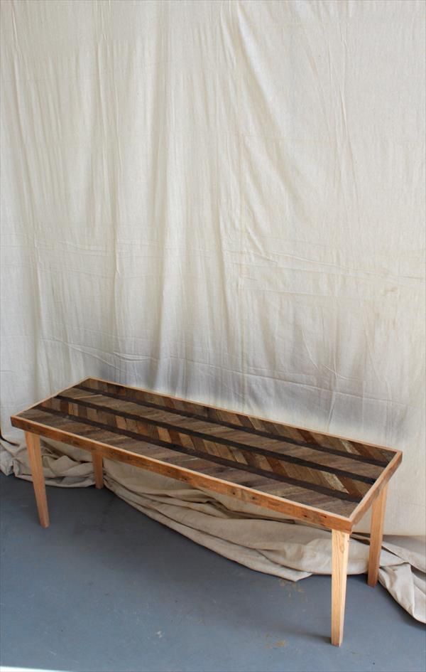 diy pallet chevron top coffee table diy reclaimed wood sofa table diy 