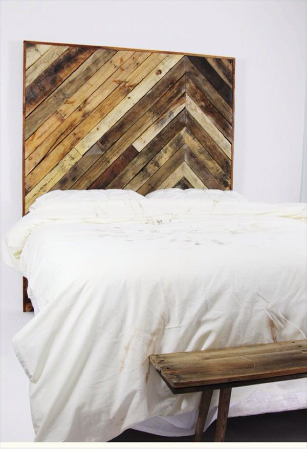 DIY Pallet Twin Headboard  Pallet Furniture Plans