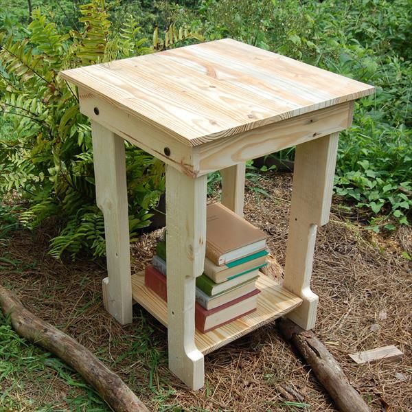  table diy pallet side table with storage shelves diy small wood pallet