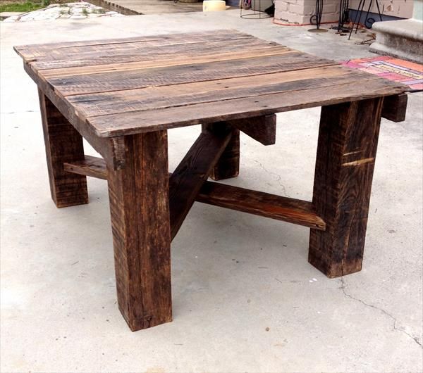  table side table ultra rustic pallet coffee table recycled pallet wood