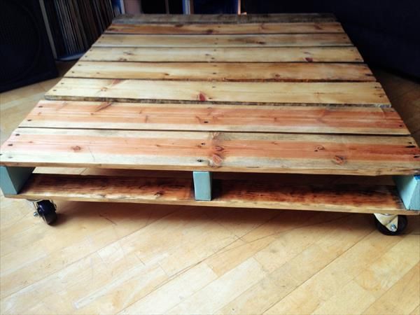 DIY Refurbished One Pallet Coffee Table | Pallet Furniture Plans