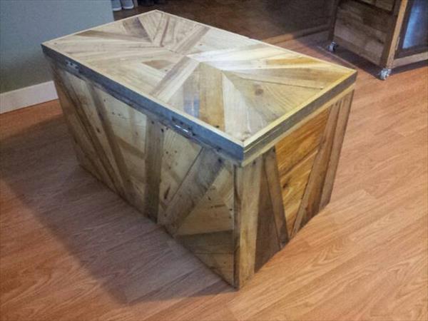  chest diy pallet wood chest pallet trunk diy rustic pallet chest