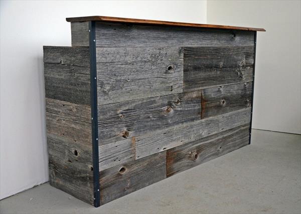 Pallet Reclaimed Reception Desk