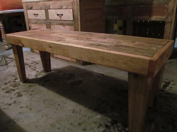 DIY Pallet Wood Bench | Pallet Furniture Plans