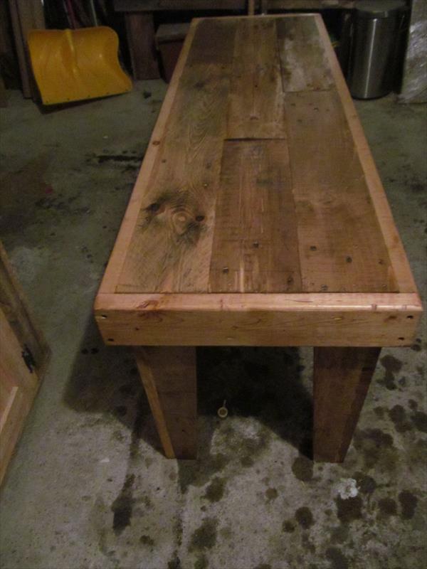 DIY Pallet Wood Bench | Pallet Furniture Plans