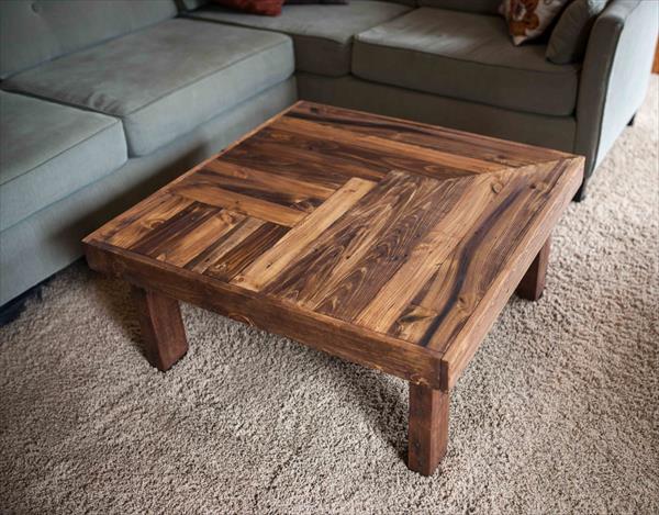 Pallet Wooden Coffee Table Design  Pallet Furniture Plans