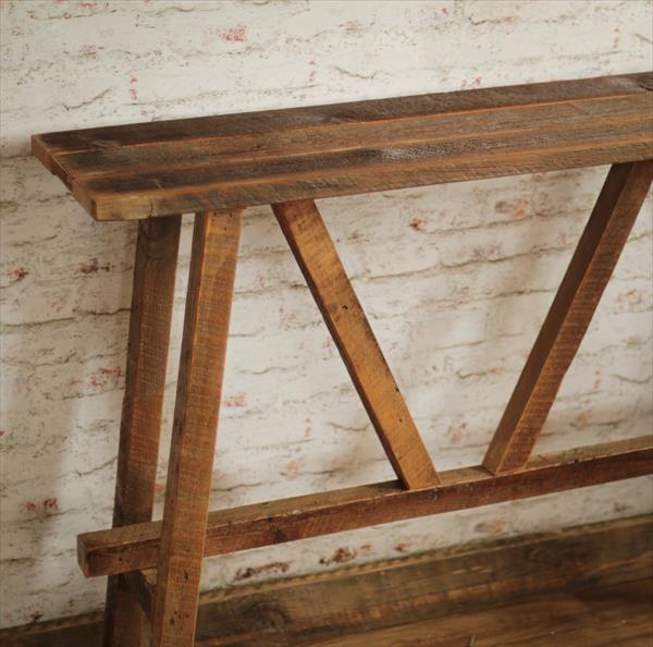 DIY Pallet Console with Artful Design  Pallet Furniture Plans