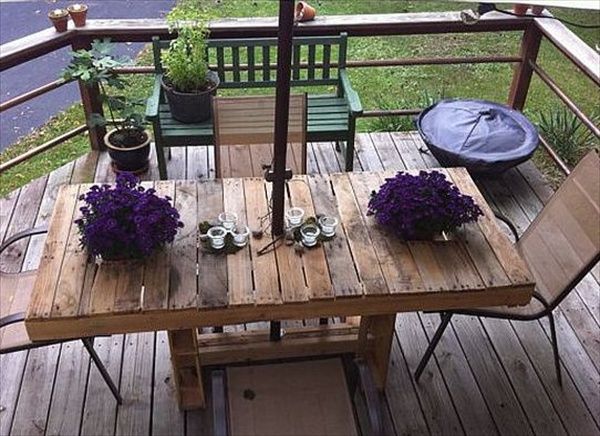 wood pallet dining table