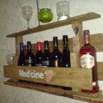 Rustic Repurposed Pallet Wine Rack