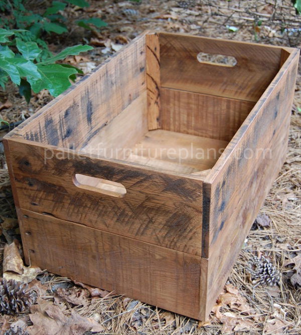 DIY Pallet Bin Pallet Furniture Plans