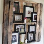 Pallet Floating Shelves to Hang Portrait of Your Family