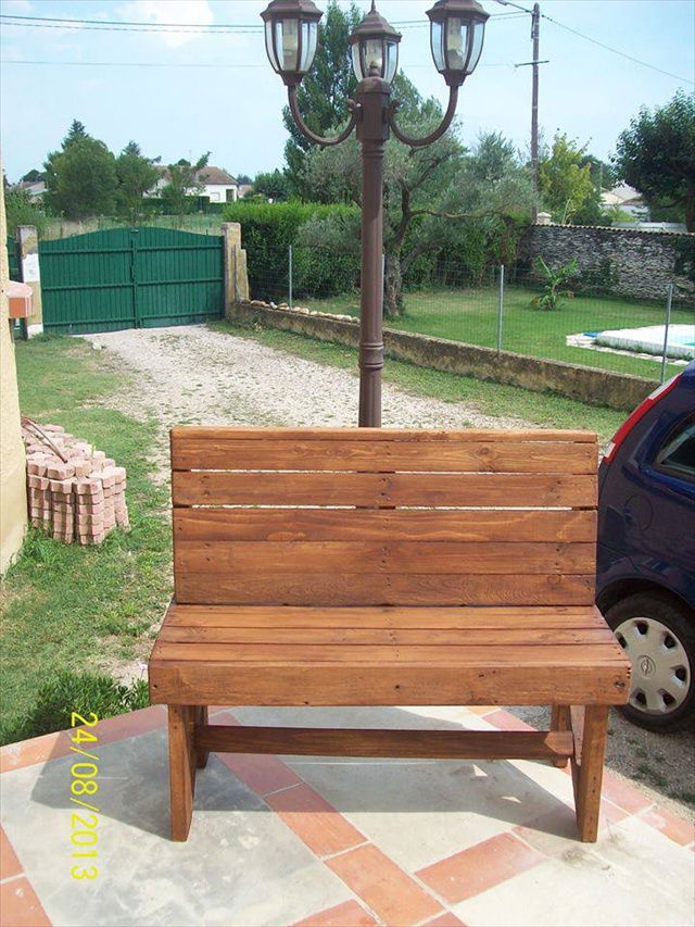 DIY Pallet Bench Instructions Pallet Furniture Plans