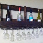 Pallet Bottle Rack with Glass